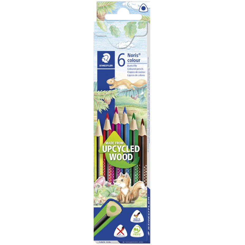 STAEDTLER Noris colour kleurpotloden, driekantig, 36 stuks, kartonnen etui
